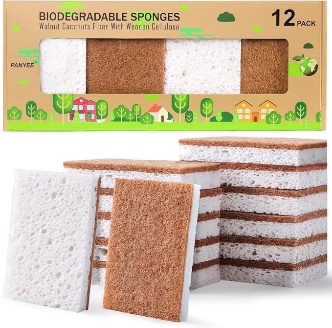 Biodegradable Natural Kitchen Sponge，Eco Friendly Sponges by PANYEE