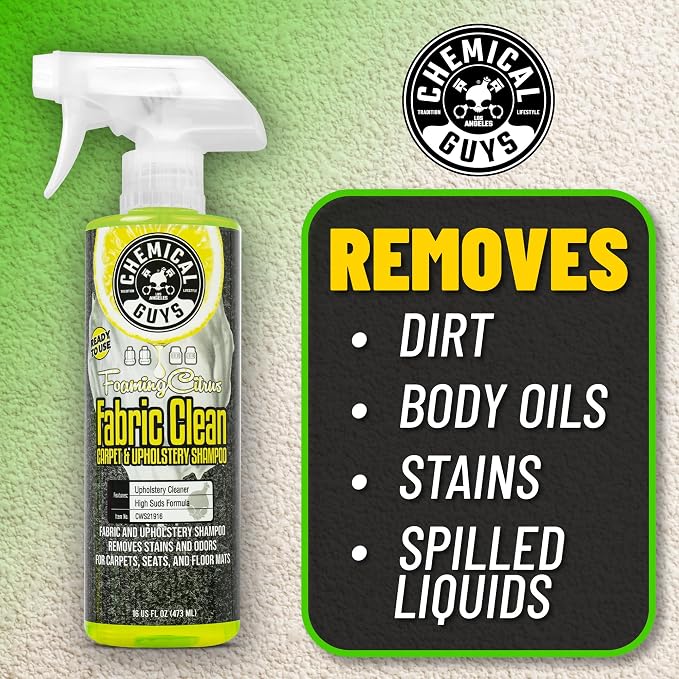 Chemical Guys Foaming Citrus Fabric Clean Carpet & Upholstery Cleaner - Image 5