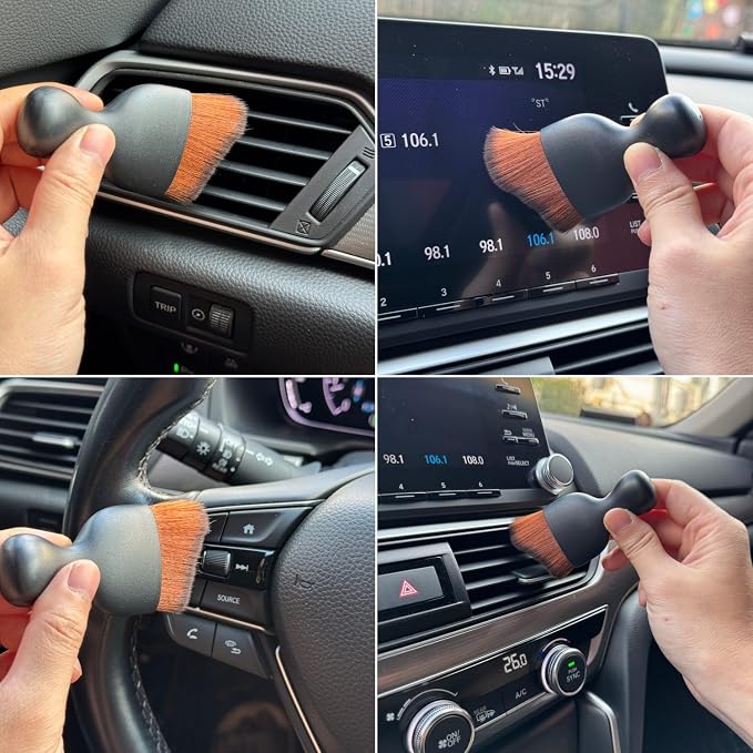Car Detailing Brush, Soft Bristle Cleaning Brush, Scratch-Free Auto Duster Tool - Image 7
