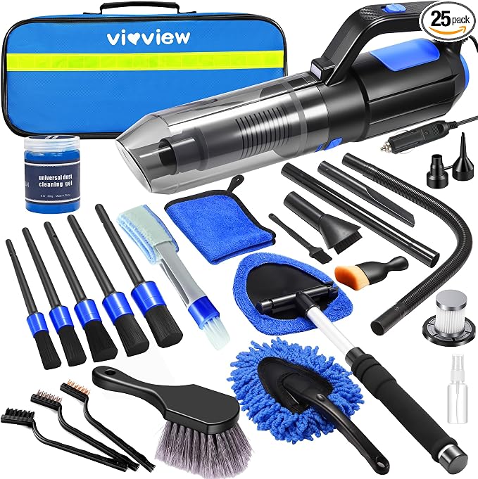 25PCS Car Cleaning Kit, Car Detailing Kit Interior by Vioview