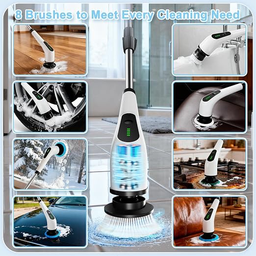 Electric Spin Scrubber, Cordless Cleaning Brush - Image 5