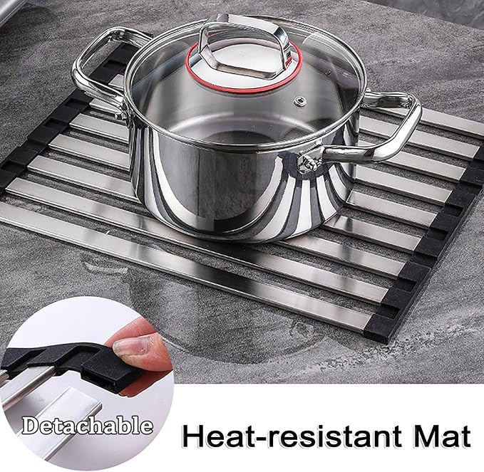 Foldable Dish Drying Rack for Kitchen Sink, Over The Sink Dish Drying Rack - Image 4