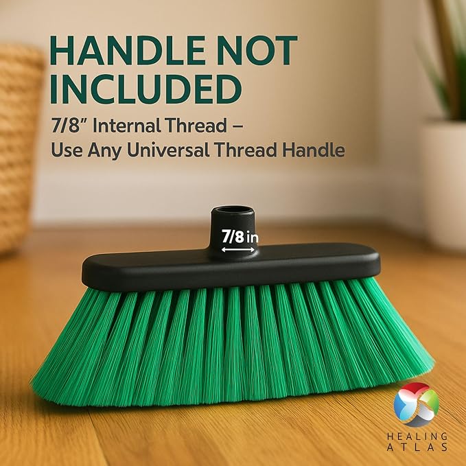Aria Green Broom Head – 13” Sweeping Width – Soft/Firm Magnetic Flagged - Image 5