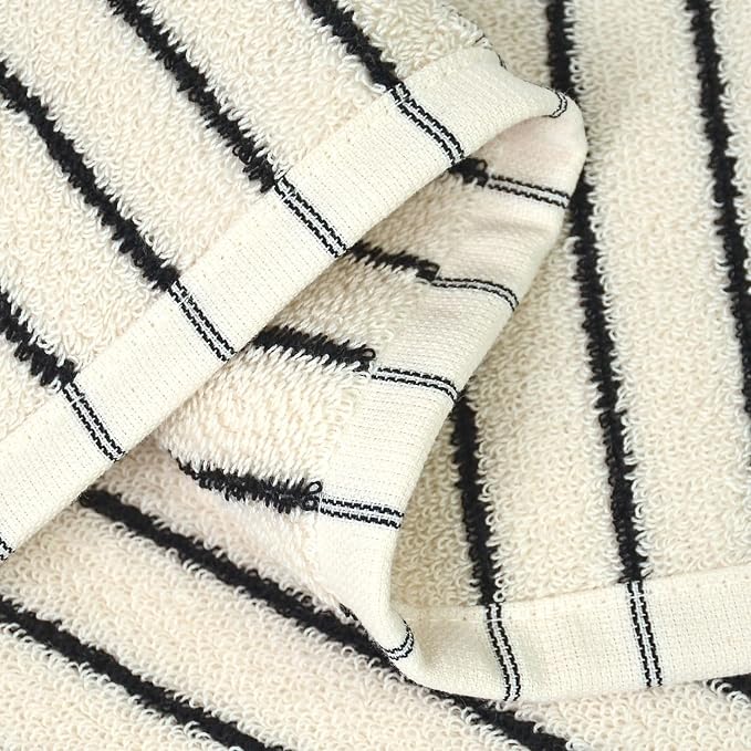 Jacquotha Striped Cotton Washcloths 4 Pack, 13” x 13” - Image 6