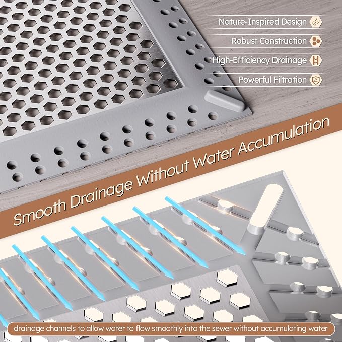 Not Moving Shower Drain Hair Catcher, Effective Hair Catcher Shower Drain - Image 4