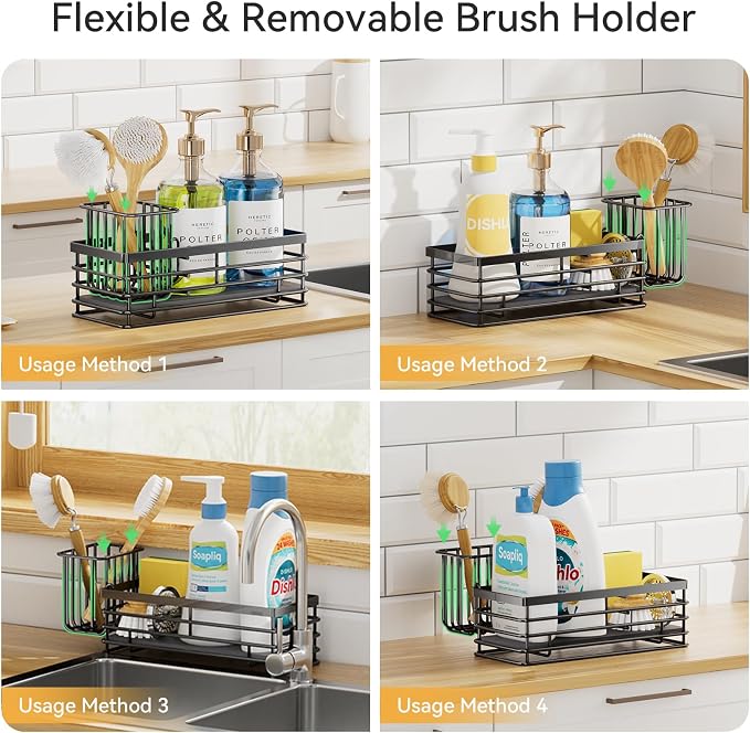 Yofidra Sponge Holder for Kitchen Organizer: Sink Caddy - Image 2