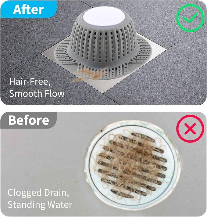 2 Pack Bathtub Drain Hair Catcher - Image 5
