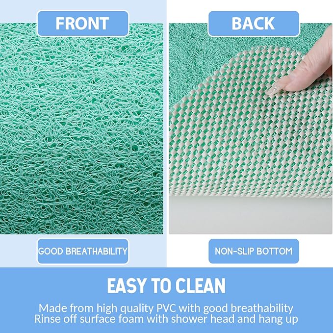 Non-Slip Bathtub Mat, Anti Slip Shower Mat, Fast Drying Bathtub Mats, Foot - Image 4