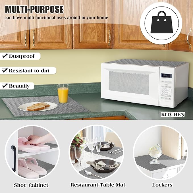 10Pcs Refrigerator Liners, Washable Fridge Liner Shelf Mats Refrigerator Pads - Image 6