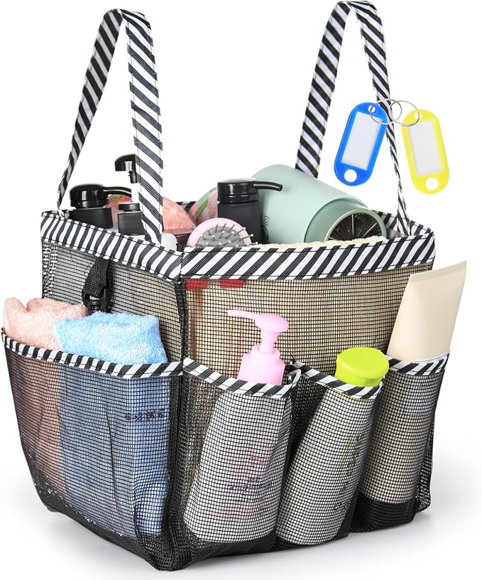 Temede Mesh Shower Caddy Tote, Large Shower Caddy Basket Portable, Quick Dry by Temede