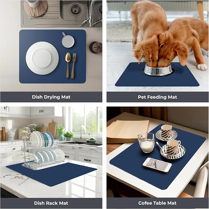Dish Drying Mat Super Absorbent – 24" x 16" Coffee Mat - Image 7