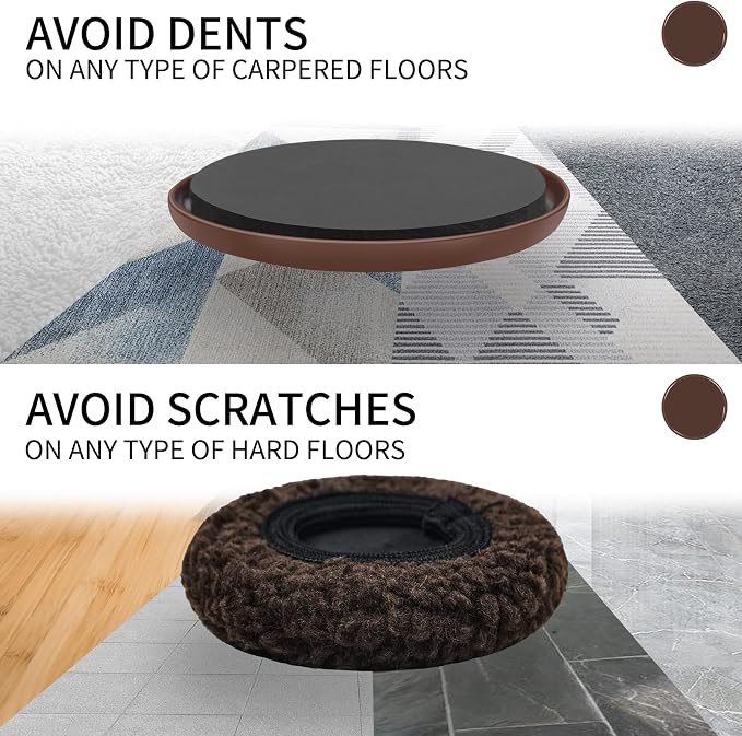 5" Furniture Sliders, 2-in-1 Furniture Movers Sliders - Image 4