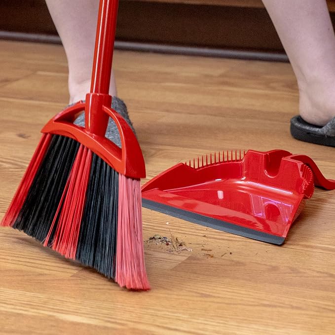 O-Cedar One Sweep Broom with Step-On Dustpan | Remove 99% with One | - Image 7