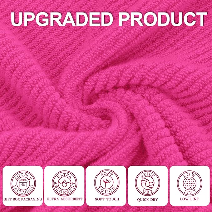VOOVA & MOVAS Pink Washcloths - Image 2