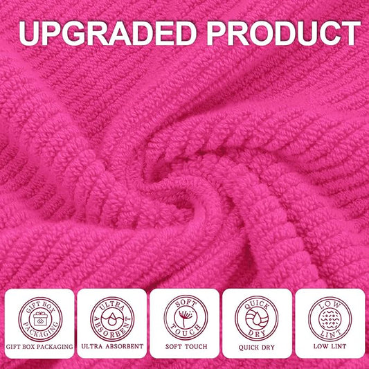 Hot Pink Bath Towels - Image 2