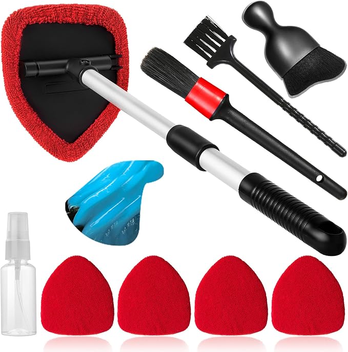 10pcs Windshield Cleaner Tool, Car Window Cleaning Wash Kit by Qydipclin