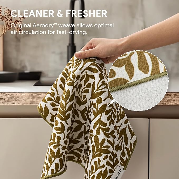 RECYCO Waffle Kitchen Towel Set of 2 - Image 5