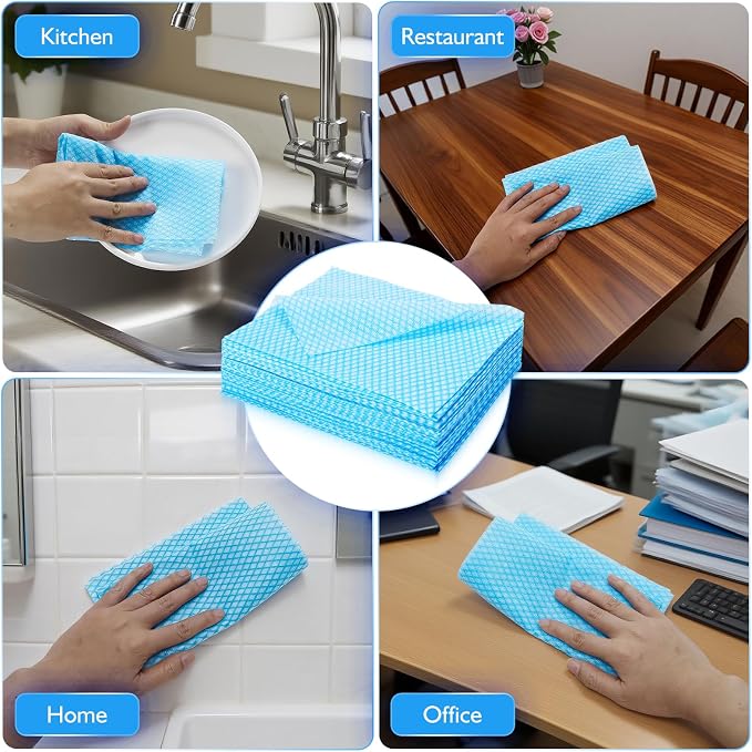 60 Pack 13.8×15.7 in Disposable Dish Cloths - Image 7
