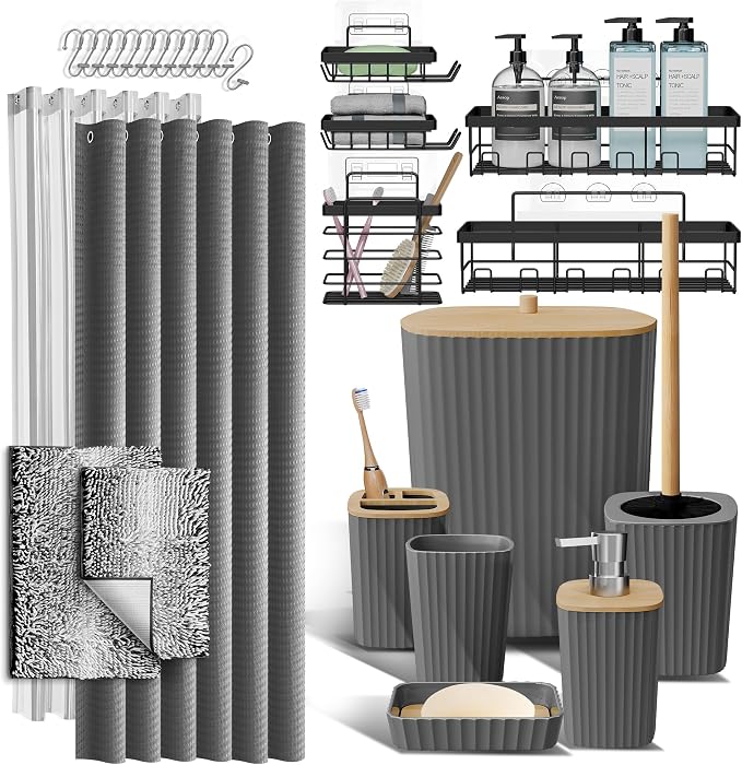 Clara Clark Bathroom Accessories Set by ClaraClark