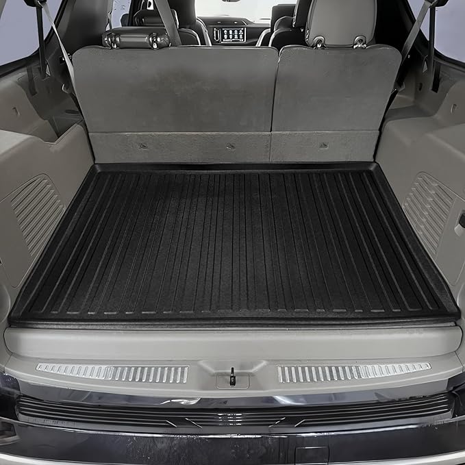 Premium Cargo Liner for Gmc Yukon XL Chevrolet Suburban 2015-2020 - Behind 3rd Row - Custom Fit Car Trunk Mat - All-Season Cargo Mat - 3D Shaped Laser Measured Trunk Liners for Cadillac Escalade ESV