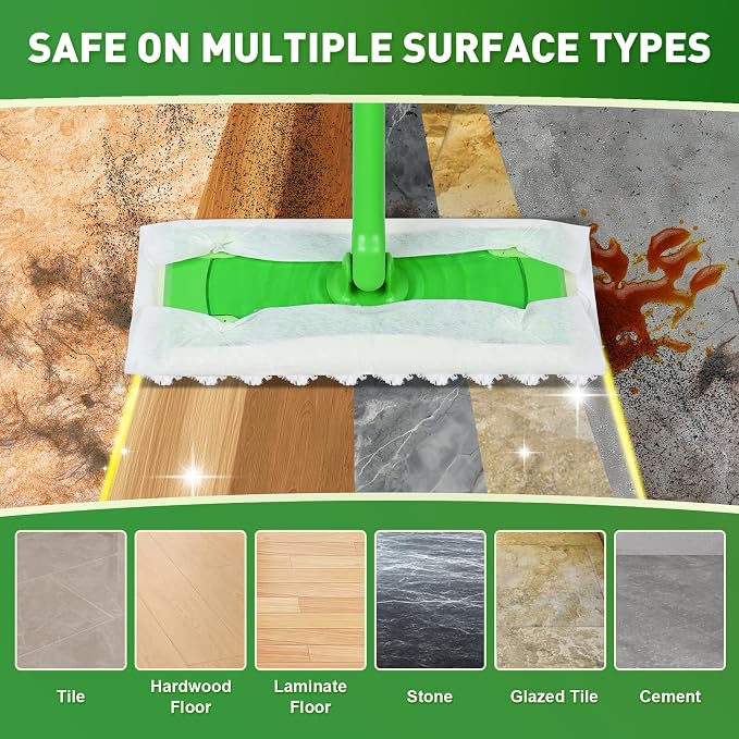 100ct Dry Sweeping Cloths for Swiffer Sweeper Mop, Heavy Duty Microfiber Duster - Image 6