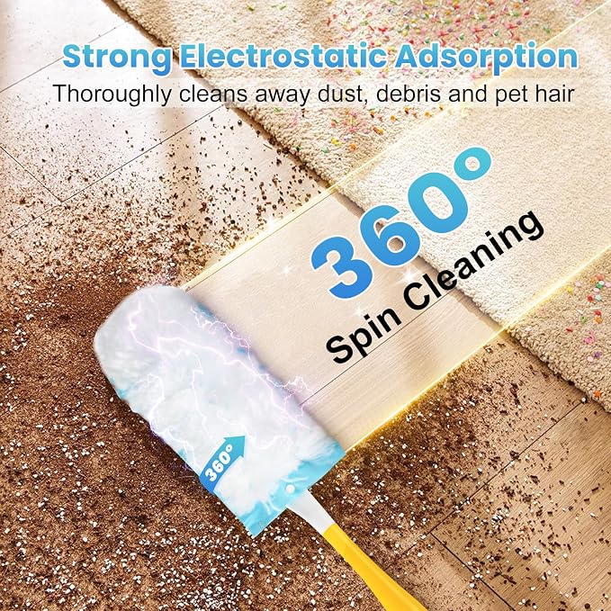 40 Pack Duster Refill for Swiffer® Duster, 360°Heavy Duty Duster Refills Kit - Image 3