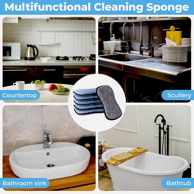 GRANNY SAYS Sponges Kitchen for Washing, Dish Washing Scrubbers, Scrubbing Pad - Image 9