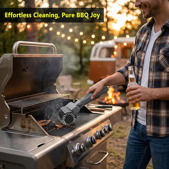 Electric Grill Brush 3-in-1 Kit – Cordless BBQ Cleaner - Image 2