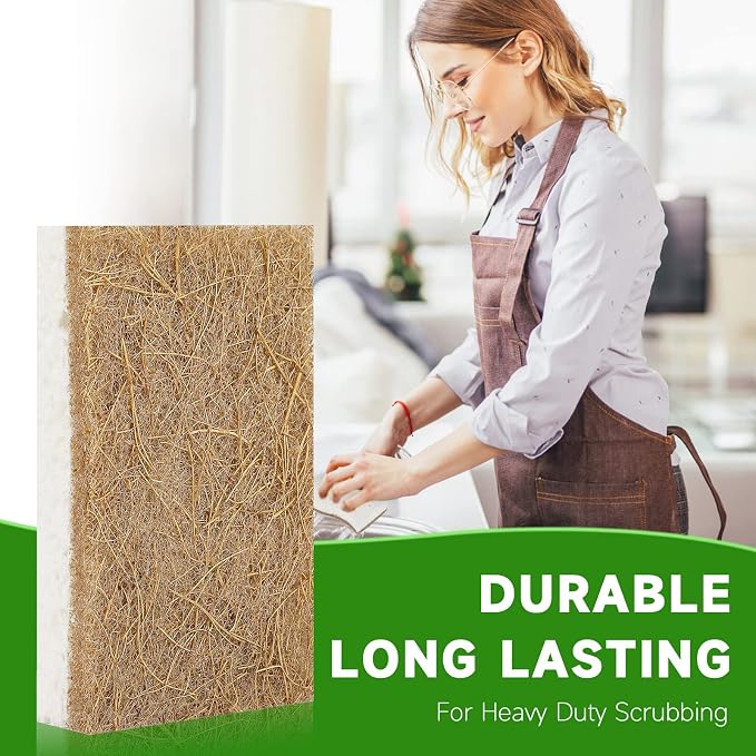 10 Pack Biodegradable Natural Sponges Kitchen - Image 6