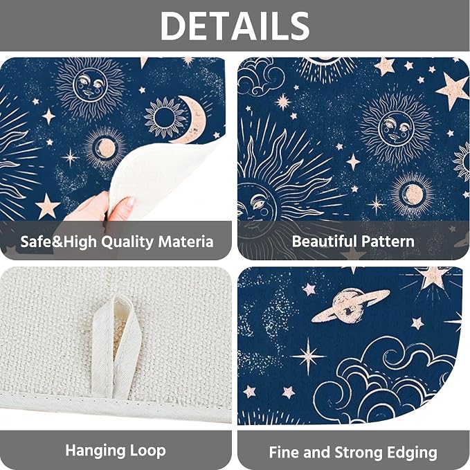 Dish Drying Mat for Kitchen Counter 16x18 Inch, Super Absorbent Dish Drainer Mat - Image 4