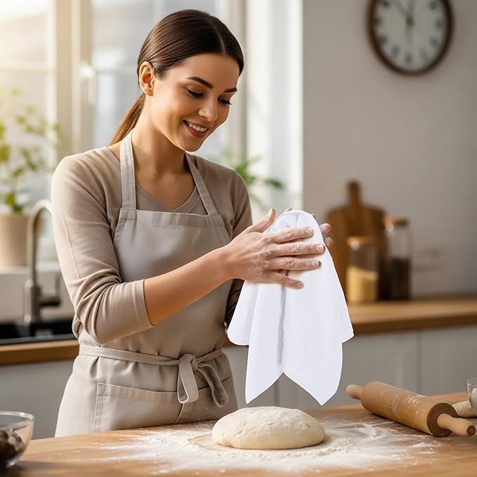 Utopia Kitchen White Flour Sack Towels 100% Cotton Tea Towels - Image 2