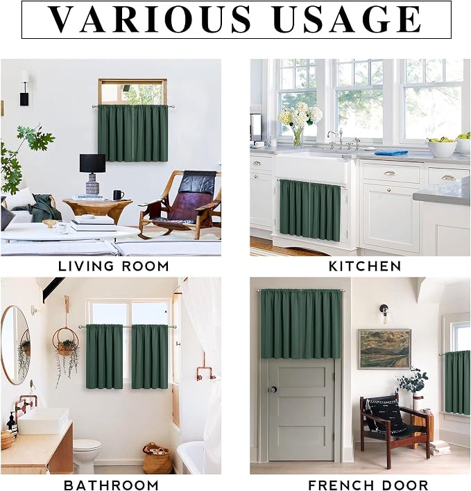 RYB HOME Bathroom Window Curtains - Image 7