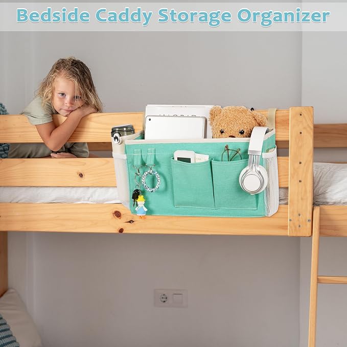Loghot Bedside Caddy/Bedside Storage Bag Hanging Organizer - Image 6