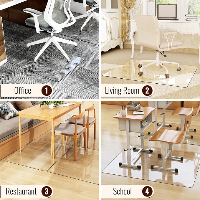 36" x 46" Chair Mat for Carpet - Image 8