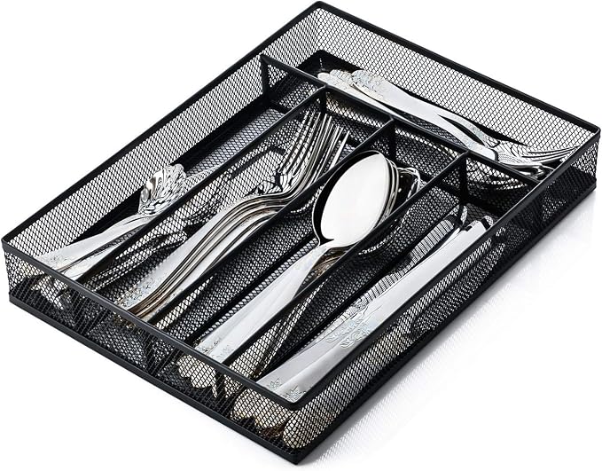 JANE EYRE Utensil Drawer Organizer, Cutlery Tray Silverware Flatware Storage by JANEEYRE