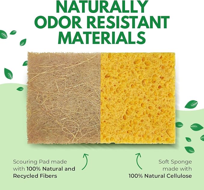 Natural Kitchen Sponges Pack of 18 - Image 4