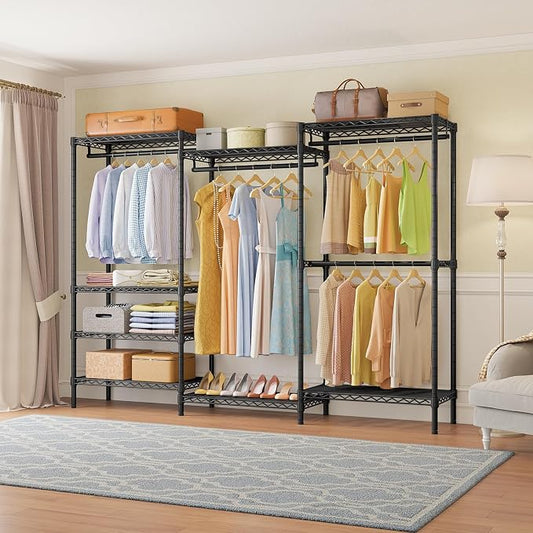VIPEK V5 Plus Large Portable Closet Rack Freestanding Wardrobe Closet, 85.4" L - Image 2