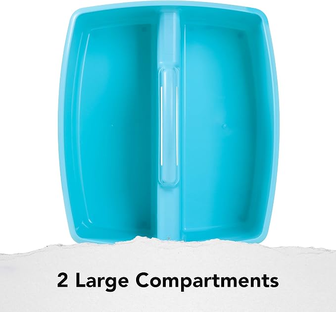 Storex 2-Compartment Large Craft Caddy – Multipurpose Classroom Organizer - Image 3