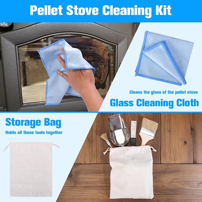 XANGNIER Pellet Stove Cleaning Kit, Pellets Stove Brush Cleaner Accessories - Image 5