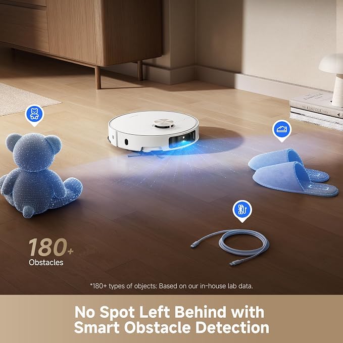 DREAME L50 Ultra Robot Vacuum and Mop White, 500Pa Suction, - Image 3