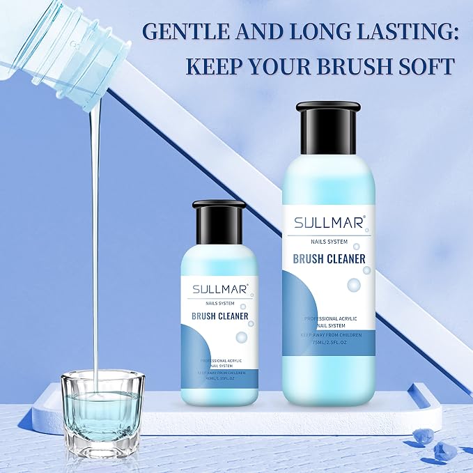 Nail Brush Cleaner 5fl.oz 150ml Nail Brush Cleaner And Conditioner Quickly - Image 3