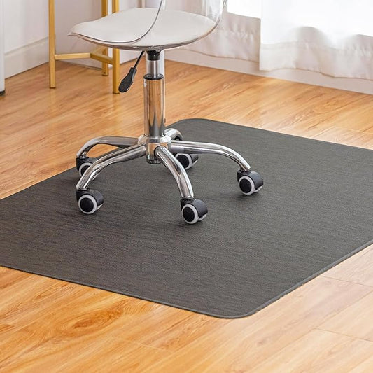 Office Chair Mat for Hardwood Floor Under Desk Computer Rolling Chair Mat for Wood/Tile Floor Non-Slip Heavy Duty Desk Rug PVC Plastic Hard Floor Protector 30"x 48" (Espresso)