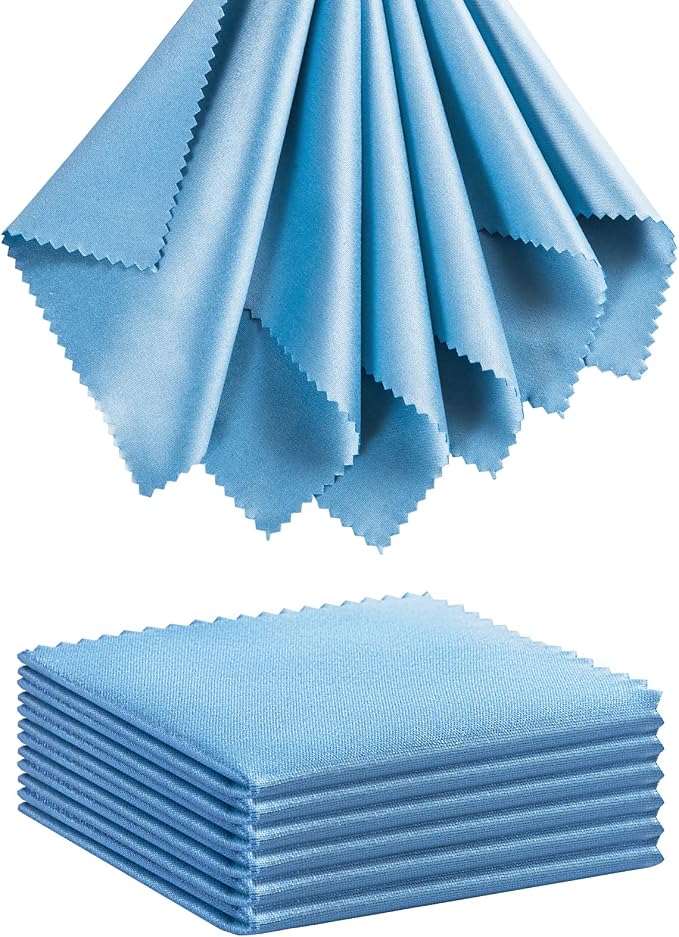 Eyeglass Cleaning Cloth Glasses Cleaner 12Pack Microfiber Lens Cleaner Eyewear by TRIUMPHVISION