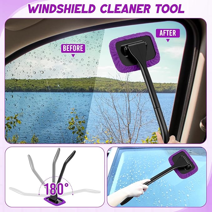 16 Pcs Windshield Cleaner Tool, Car Cleaning Kit - Image 3