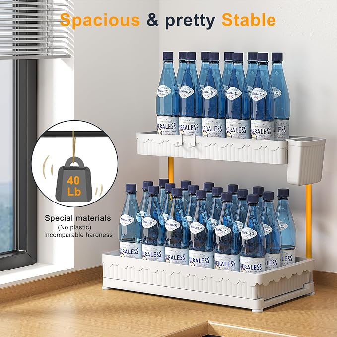 3 Pack Multi-Purpose Under Sink Organizers and Storage, 2026 L-Shaped Pull Out - Image 4