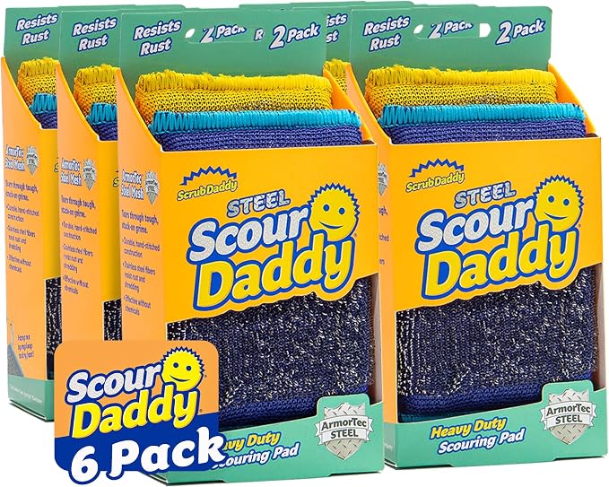 Scrub Daddy Steel Scouring Pad Scrub Sponges by ScrubDaddy