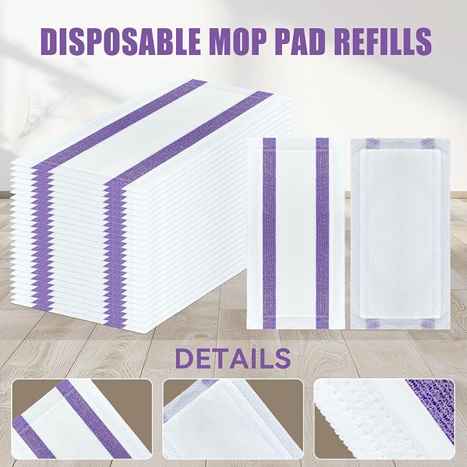 40 Pack Disposable Mop Pad Refills - Image 3