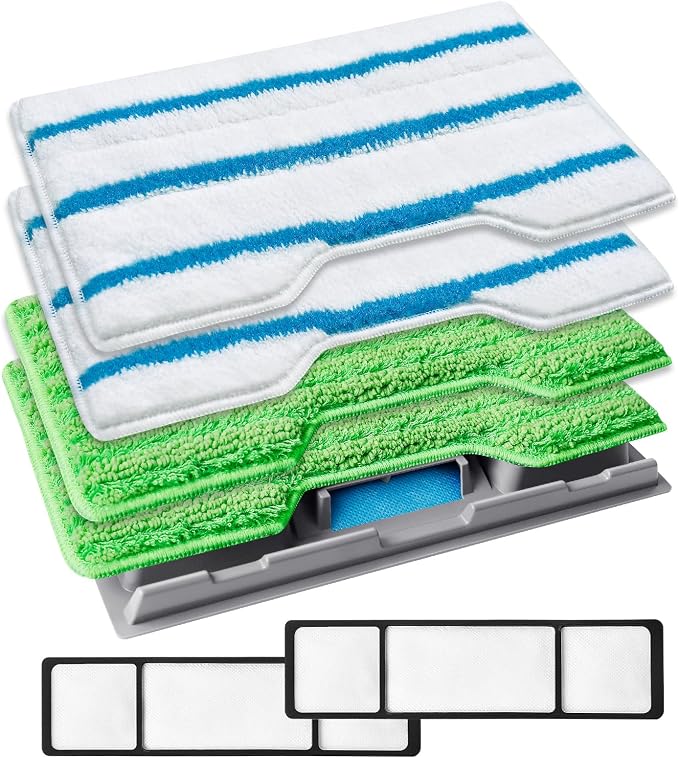 KEEPOW Reusable Mop Replacement Pads Compatible by KEEPOW