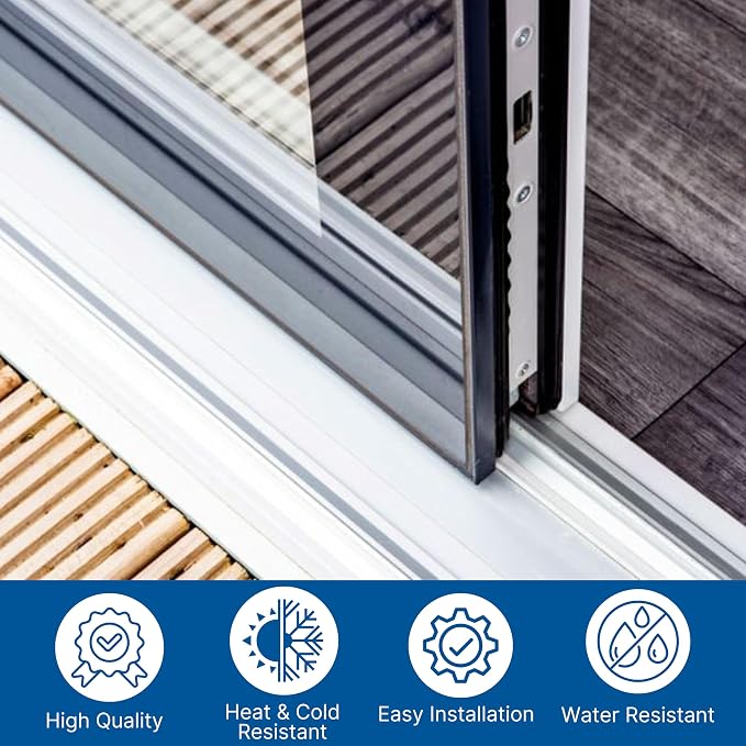 KC Hardware Vinyl Sliding Screen Door Track, Sliding Door Bottom Track - Image 7