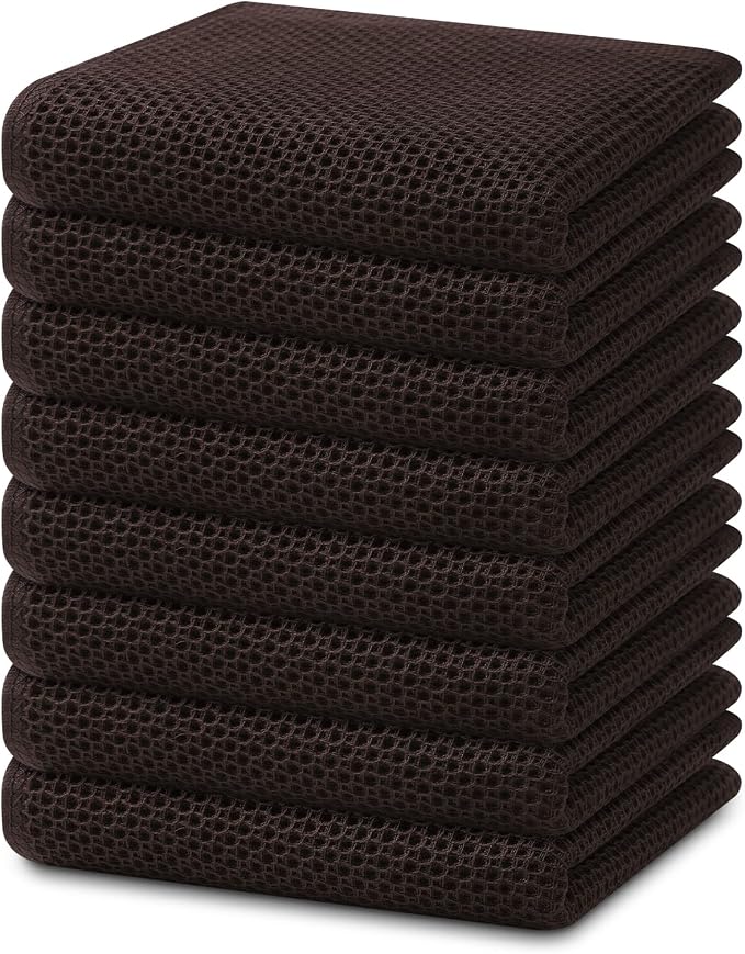 Homaxy 100% Cotton Waffle Weave Kitchen Dish Towels, Ultra Soft Absorbent Quick by Homaxy